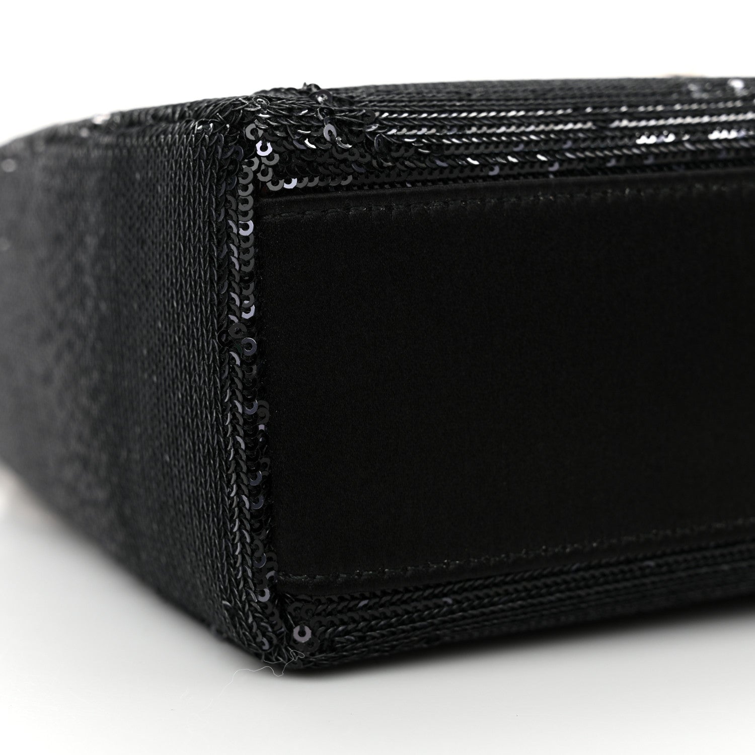 Christian Dior Satin Sequin Gradient Mini Lady Dior Black Silver 9 of 12