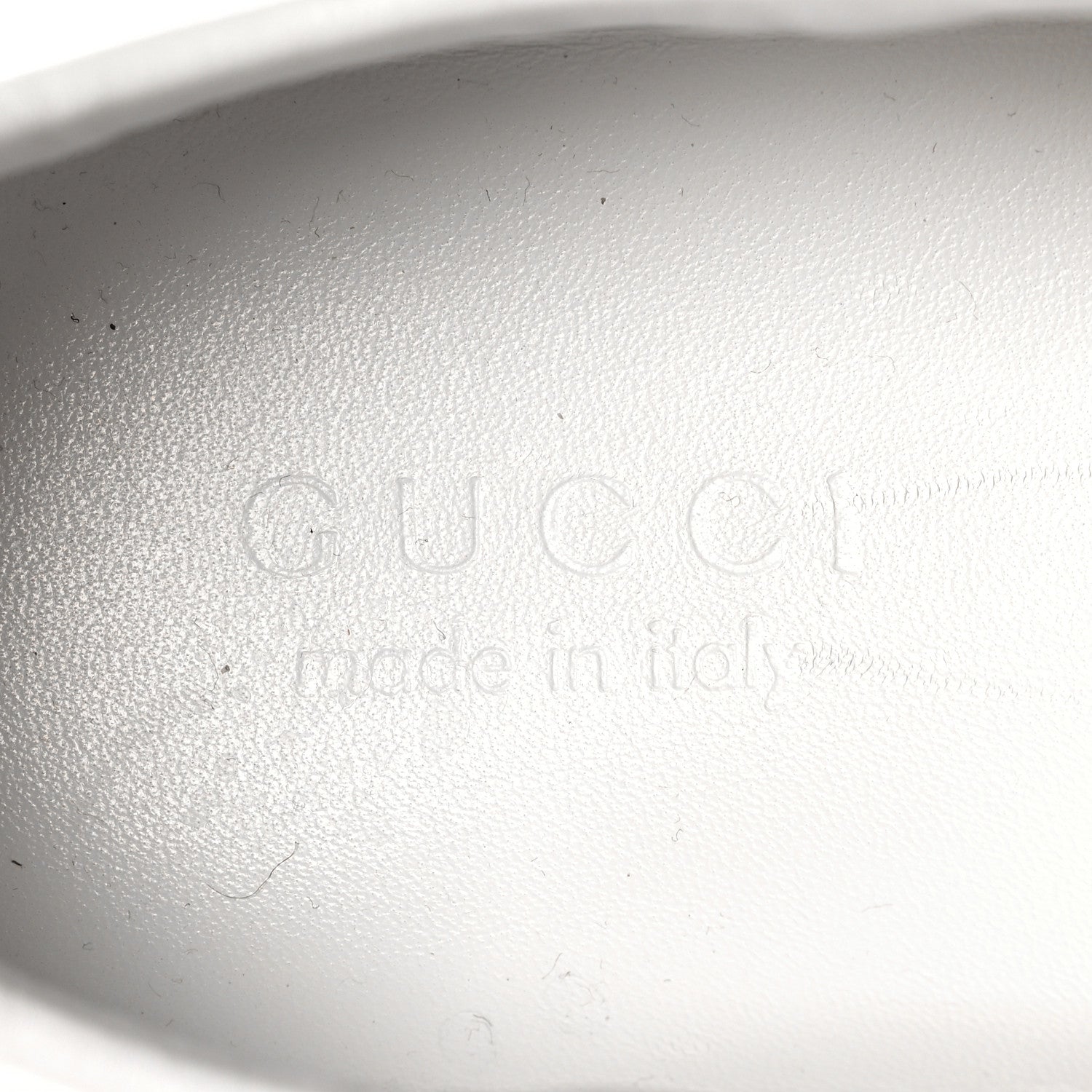 Gucci Calfskin Nylon Mens Low Top Sneaker 8.5 White 7 of 8