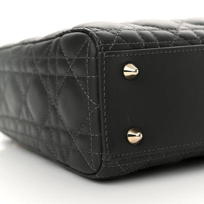 Christian Dior Lambskin Cannage Gradient Small My ABCDior Lady Dior Grey 9 of 12