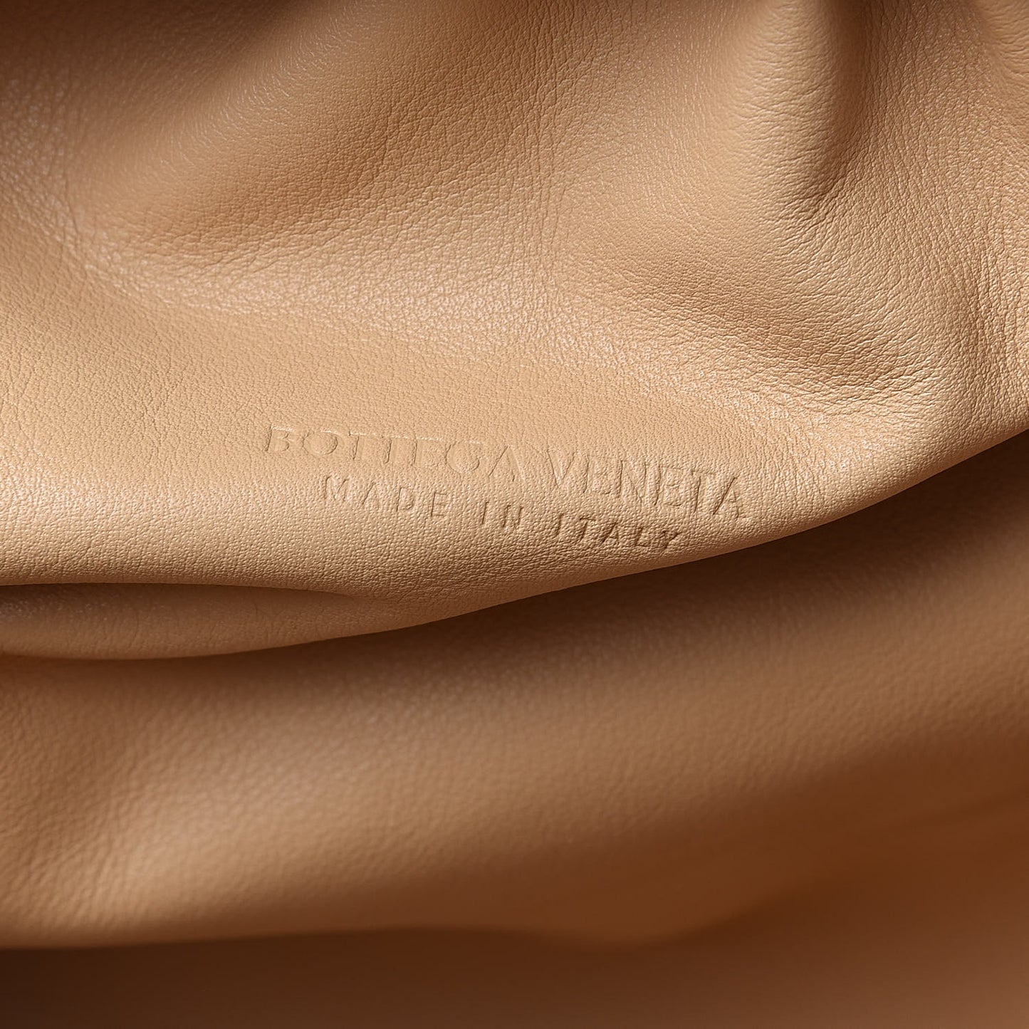 Smooth Butter Calf The Pouch Oversized Clutch Nude