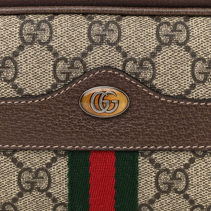 Gucci GG Supreme Monogram Web Mini Ophidia GG Bag Brown 10 of 14