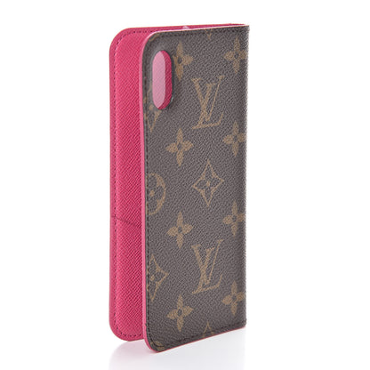 Louis Vuitton Monogram iPhone X Folio Case Rose Pop 3 of 6
