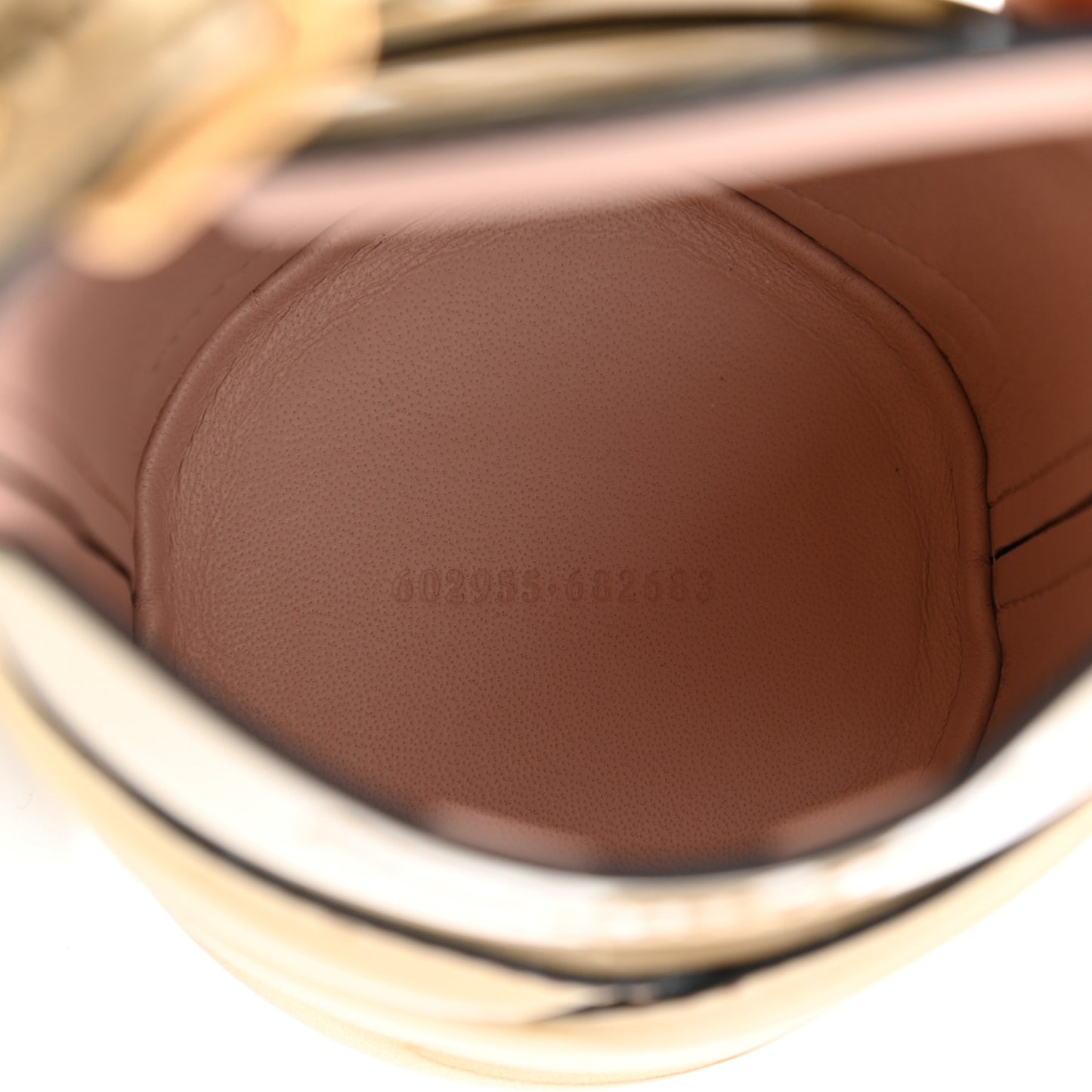Metallic Calfskin The Curve Mini Shoulder Bag Gold