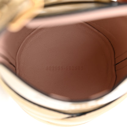 Alexander McQueen Metallic Calfskin The Curve Mini Shoulder Bag Gold 4 of 7