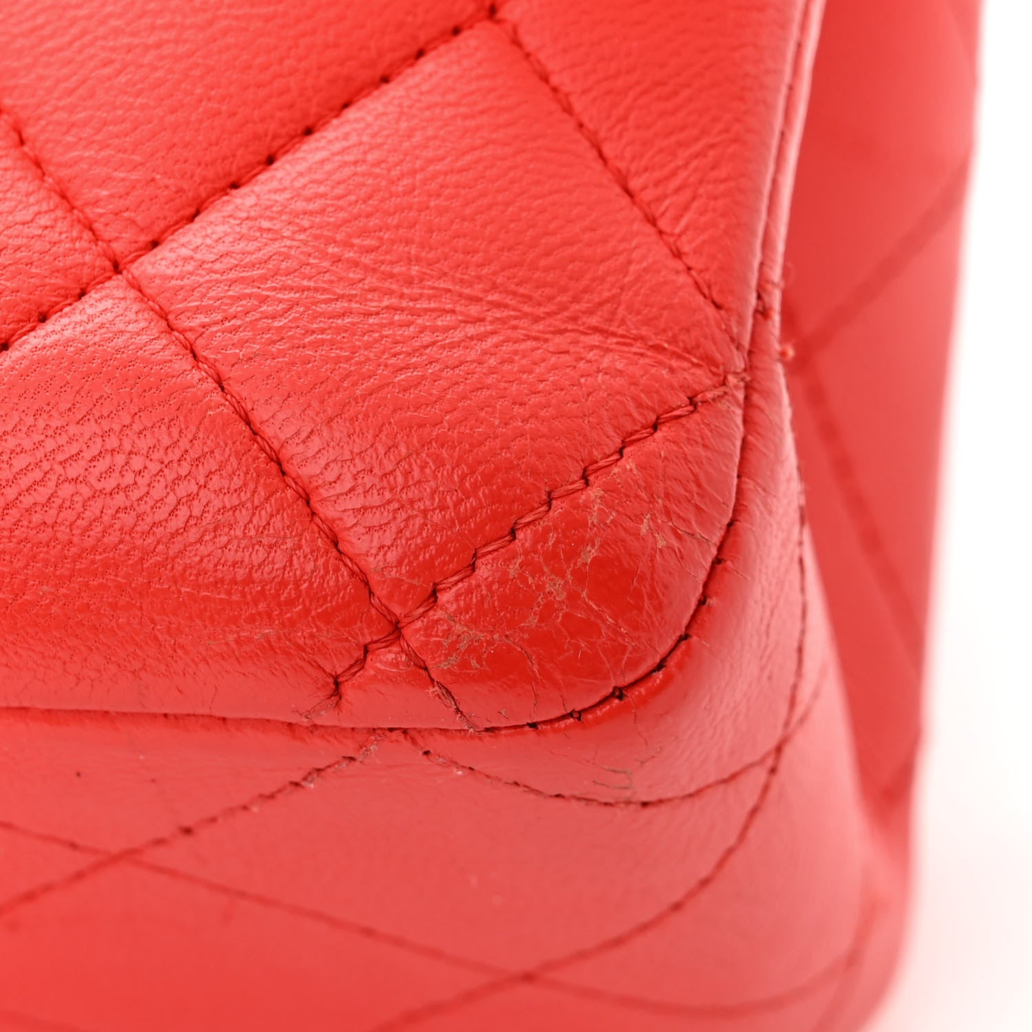 Chanel Lambskin Quilted Medium Double Flap Red 11 of 13