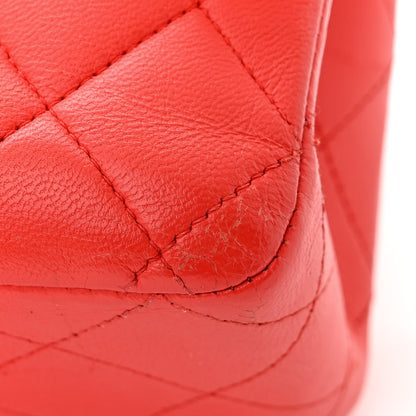 Chanel Lambskin Quilted Medium Double Flap Red 11 of 13