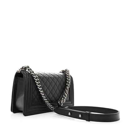 Chanel Caviar Quilted Medium Boy Flap Black 3 of 12