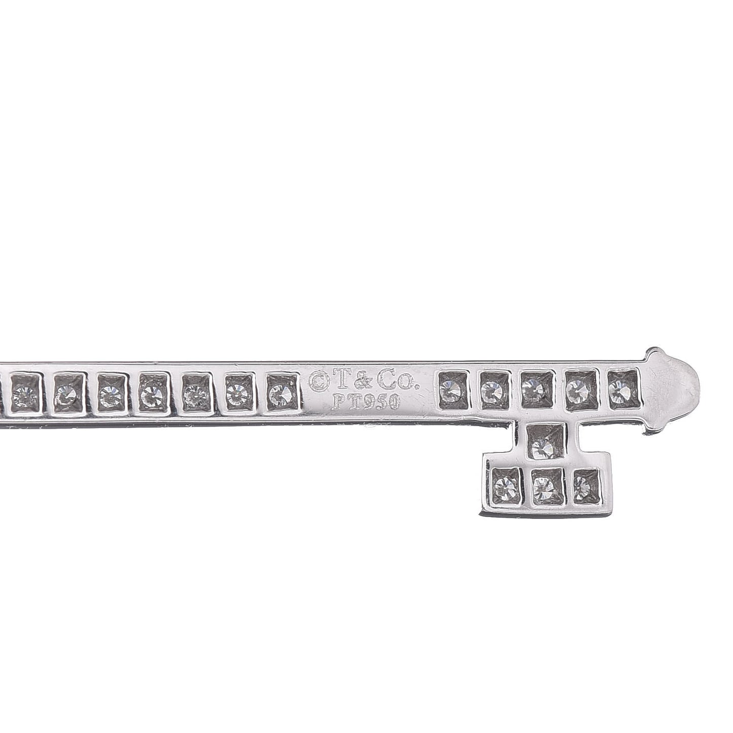 Platinum Diamond Grace Key Pendant