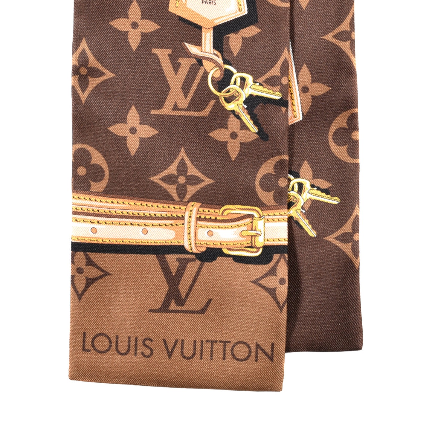 Silk Monogram Confidential Bandeau Brown