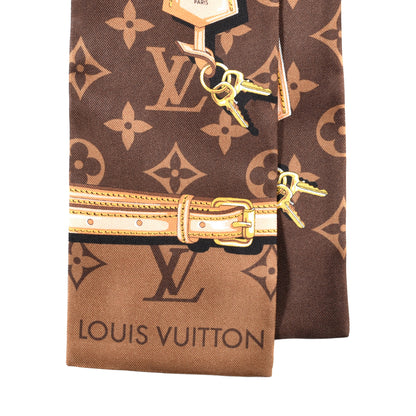 Louis Vuitton Silk Monogram Confidential Bandeau Brown 2 of 3