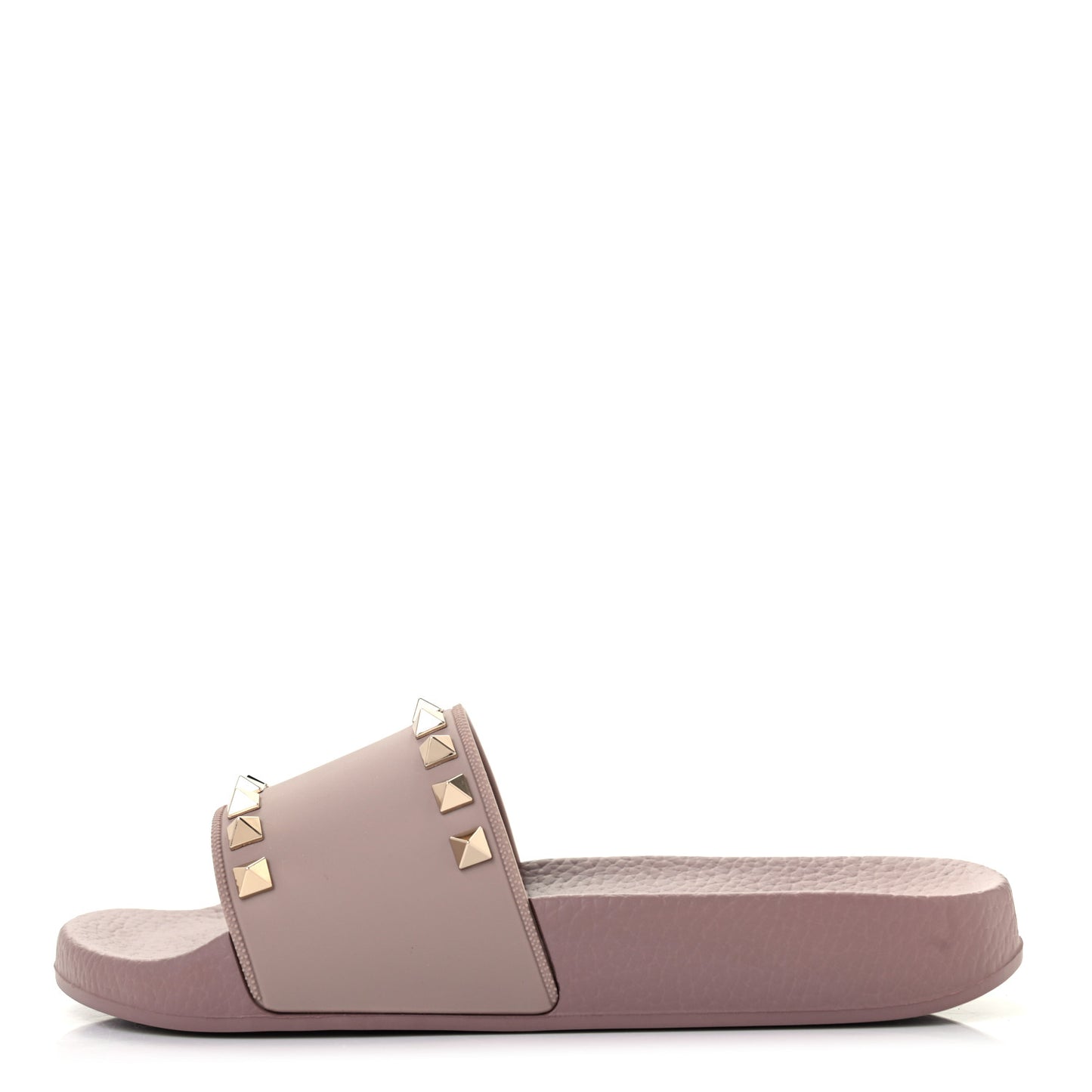 Rubber Rockstud Slide Sandals 35 Poudre
