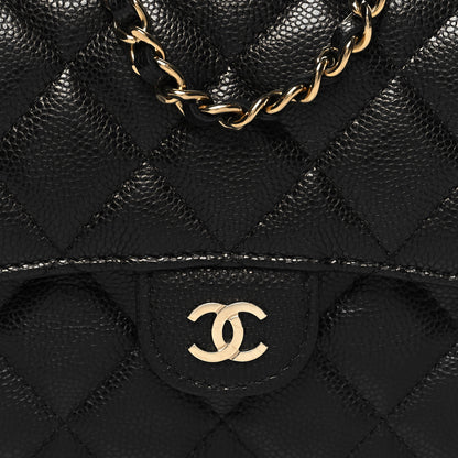 Chanel Caviar Quilted Flap Phone Holder With Chain Black 11 of 14