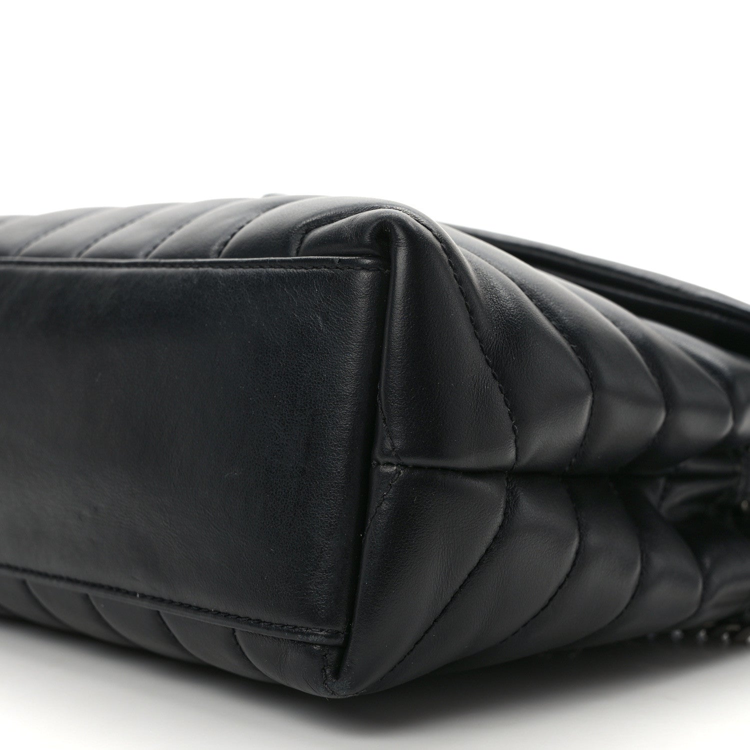 Saint Laurent Calfskin Y Quilted Monogram Small Loulou Chain Satchel Black 11 of 15
