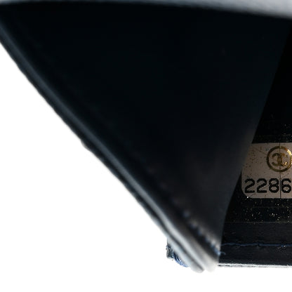 Chanel Caviar Quilted Extra Mini Wallet On Chain WOC Blue 7 of 10