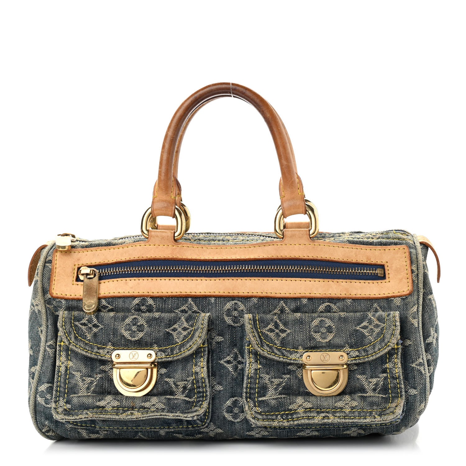 Louis Vuitton Monogram Denim Neo Speedy Blue 1 of 17