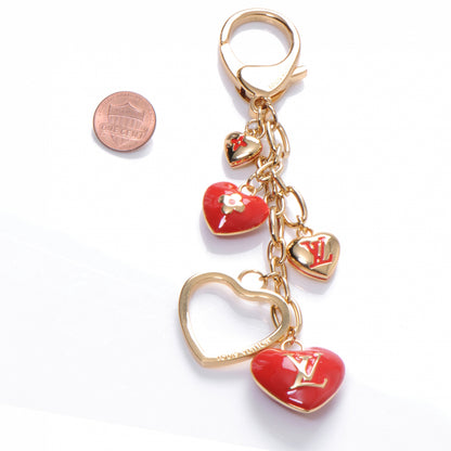 Louis Vuitton Coeurs Heart Bag Charm Key Holder Red 2 of 5