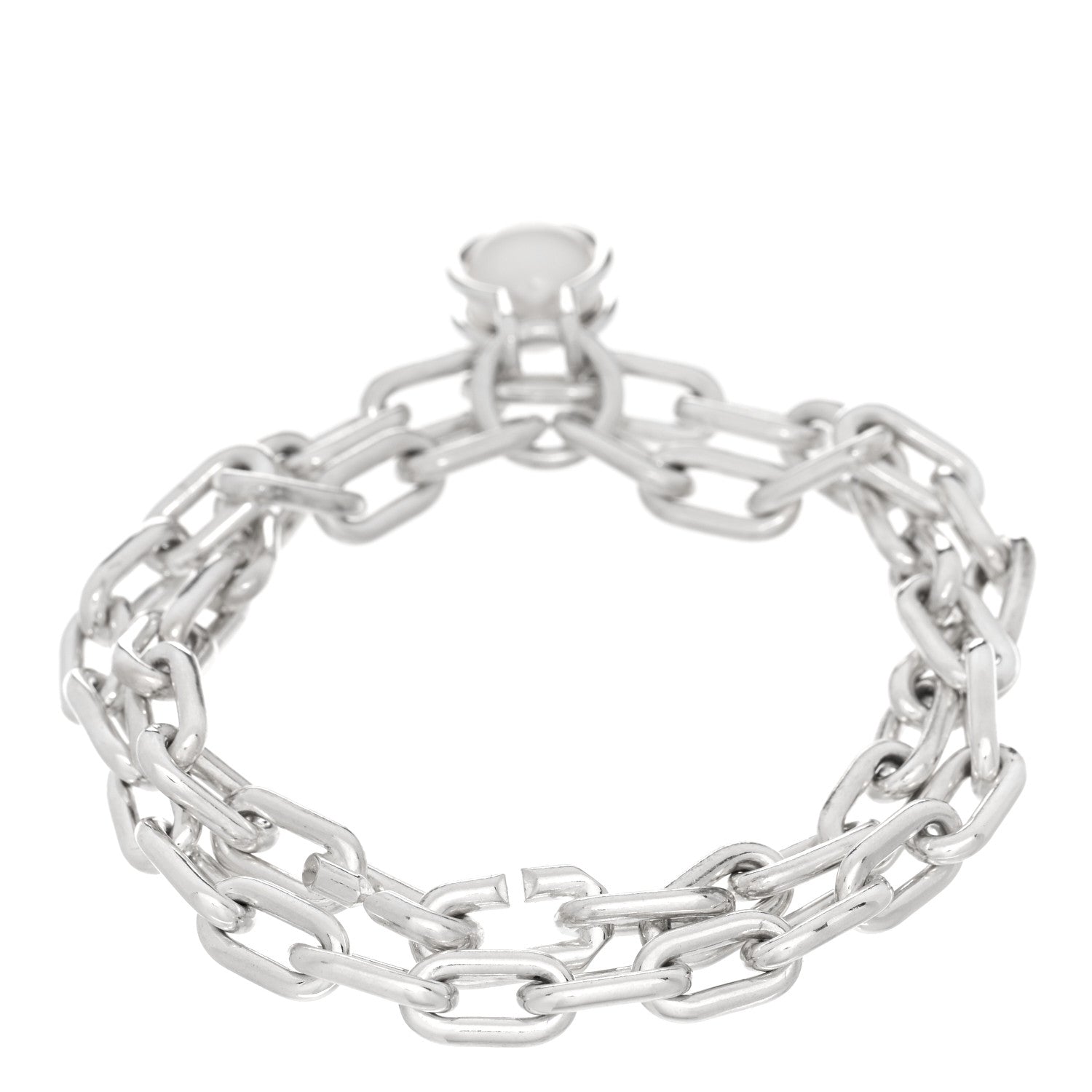 Tiffany Sterling Silver Pearl HardWear Link Bracelet 2 of 3