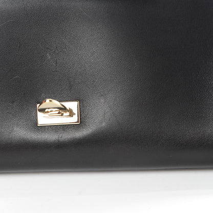 Valentino Garavani Vitello Demilune Chain Clutch Black 12 of 17
