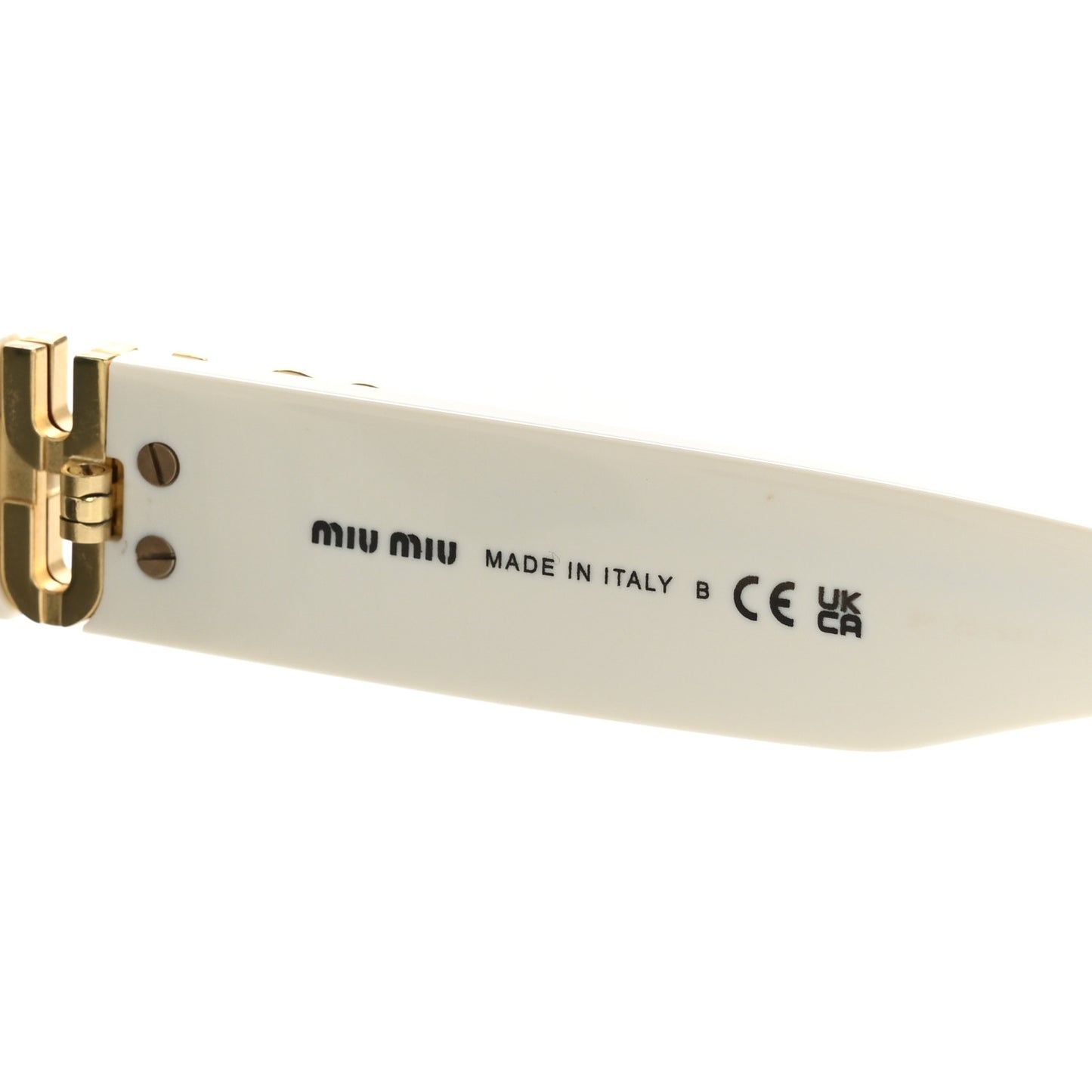 Acetate Sunglasses SMU 10Y White