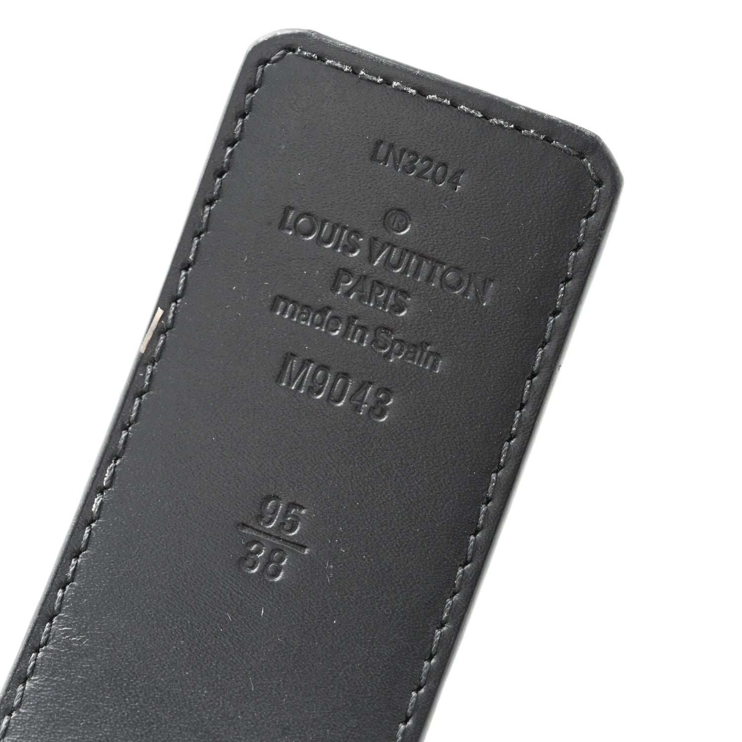 Louis Vuitton Monogram Eclipse Taigarama 40mm LV Initiales Reversible Belt 95 38 Black 7 of 9