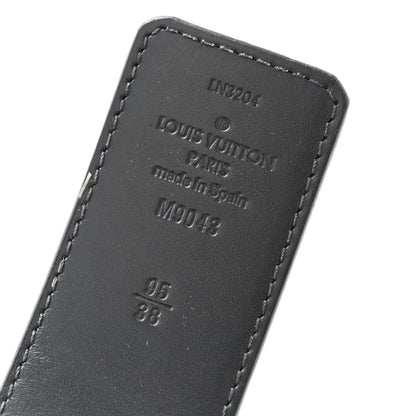 Louis Vuitton Monogram Eclipse Taigarama 40mm LV Initiales Reversible Belt 95 38 Black 7 of 9