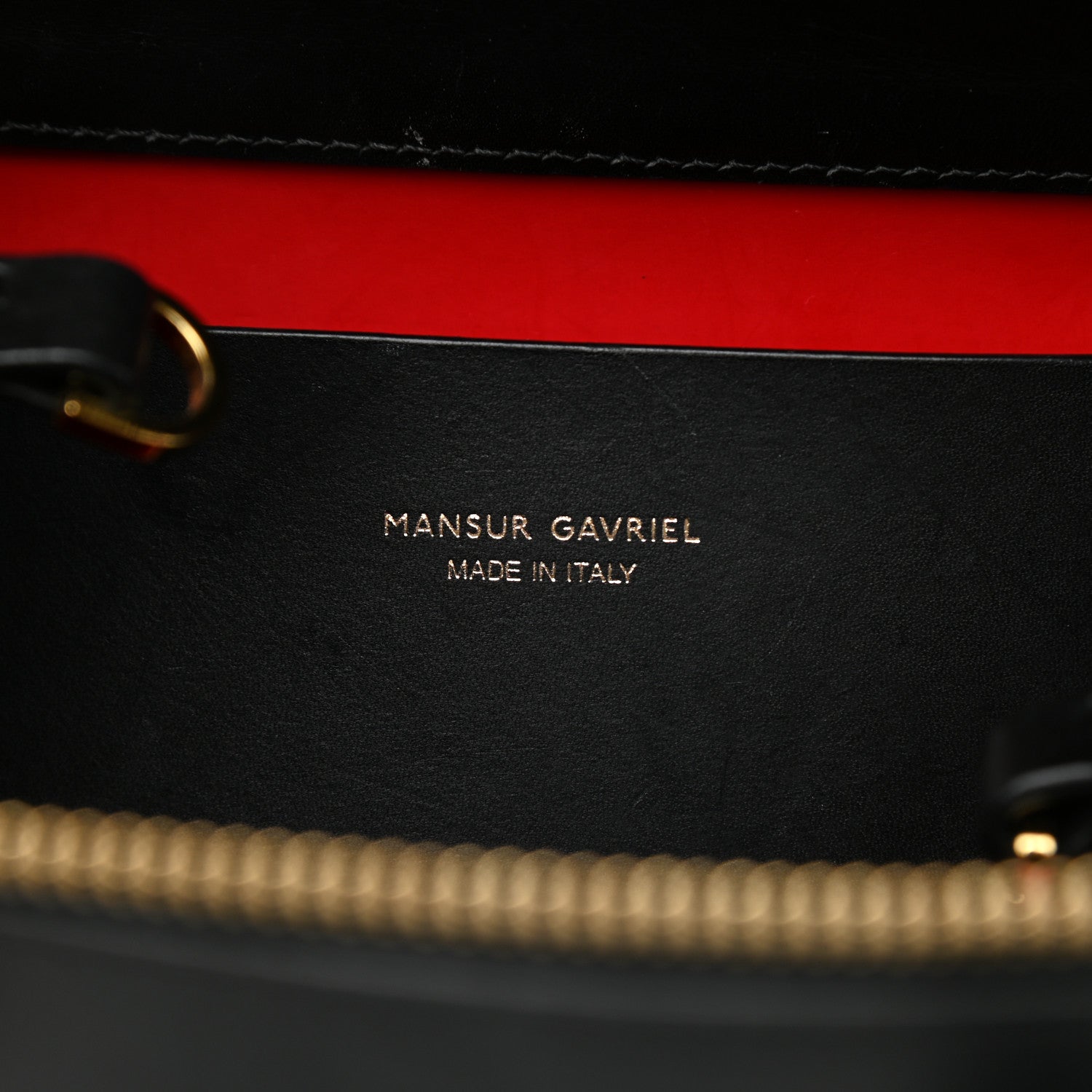 Mansur Gavriel Calfskin Mini Travel Crossbody Bag Black Flamma 6 of 9