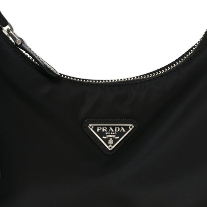 Prada Tessuto Nylon Saffiano Mini Re-Edition 2005 Bag Black 7 of 10