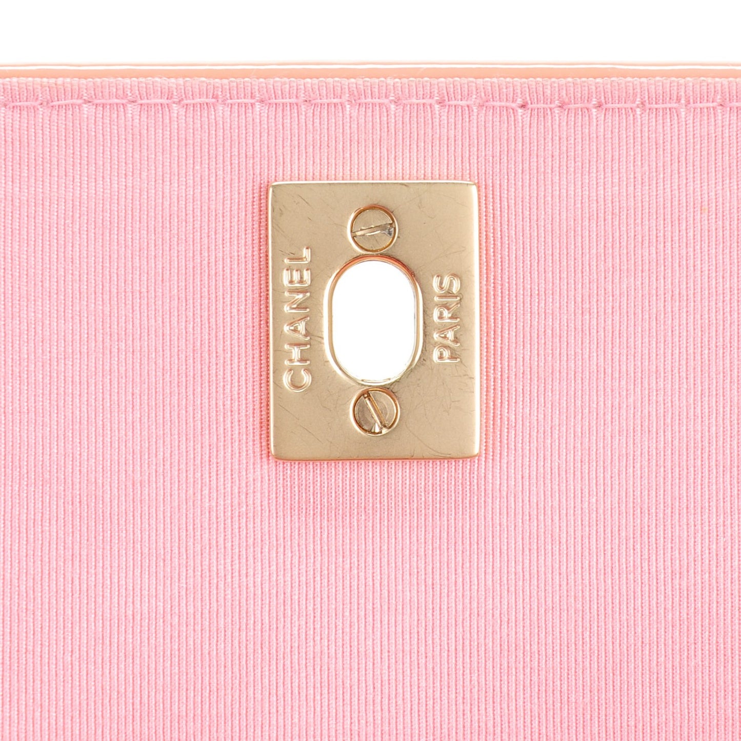Patent Quilted East West Flap Rose