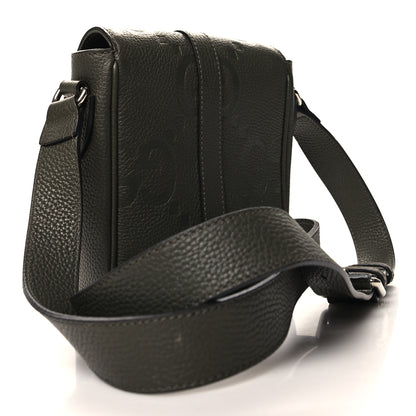 Gucci Piuma Calfskin Jumbo GG Embossed Small Messenger Bag Dark Green 3 of 11