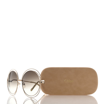 Chloe Oversize Round Carlina Oversized Round Sunglasses CE114SD Brown 7 of 7