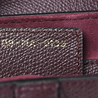 Christian Dior Grained Calfskin Saddle Bag Burgundy 7 of 9
