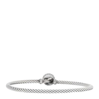 David Yurman Sterling Silver Pearl 3mm Chatelaine Bracelet 2 of 3