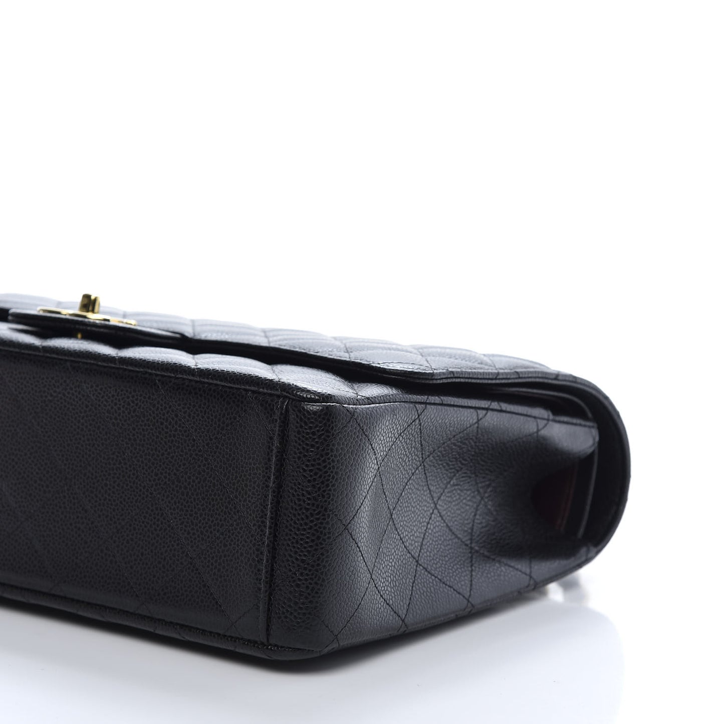 Caviar Quilted Maxi Double Flap Black