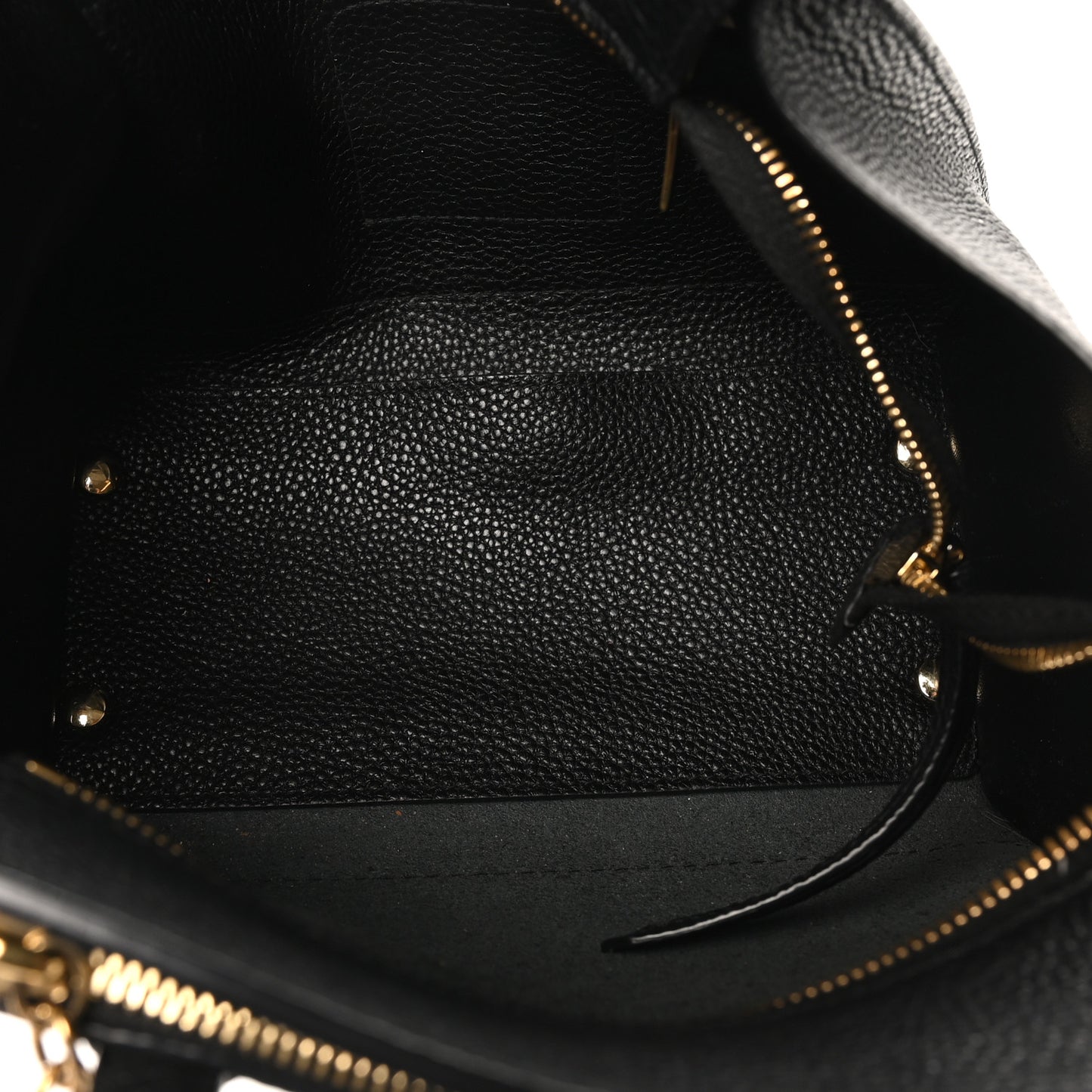 Hammered Calfskin Double Handle Small Amy Tote Black