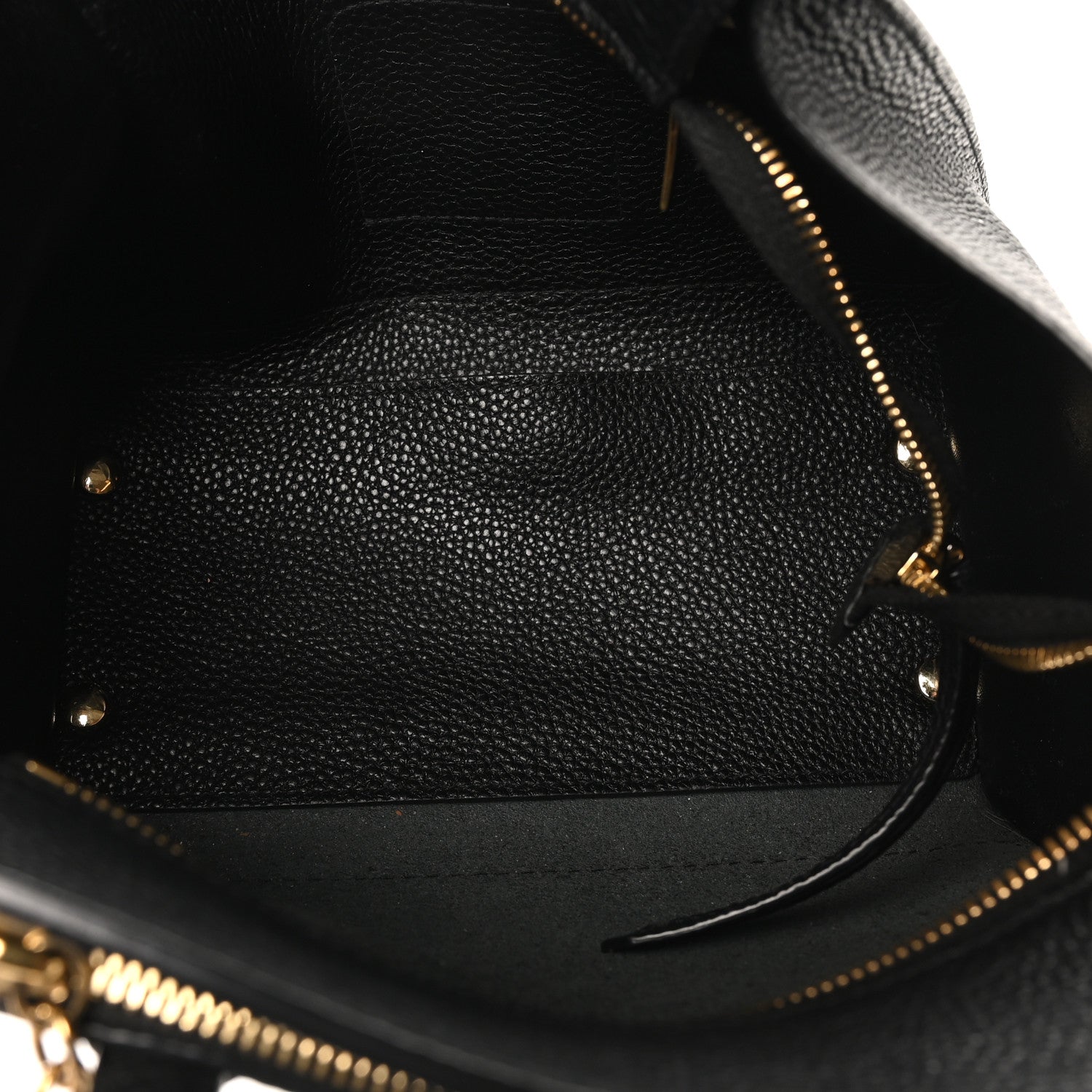 Salvatore Ferragamo Hammered Calfskin Double Handle Small Amy Tote Black 5 of 9