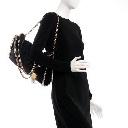 Stella McCartney Shaggy Deer Falabella Fold Over Tote Black 2 of 8