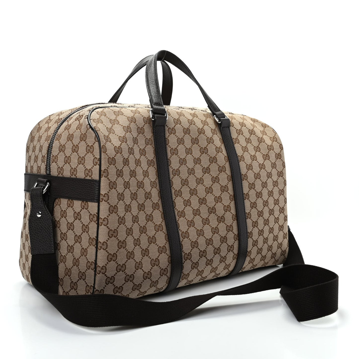 Monogram Dollar Calfskin Boston Duffle Bag Beige Ebony Testa di Moro Marrone Scuro