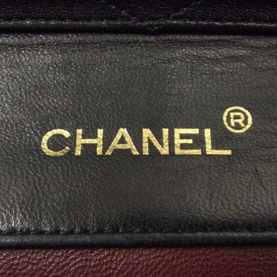 Lambskin Quilted Flap Black