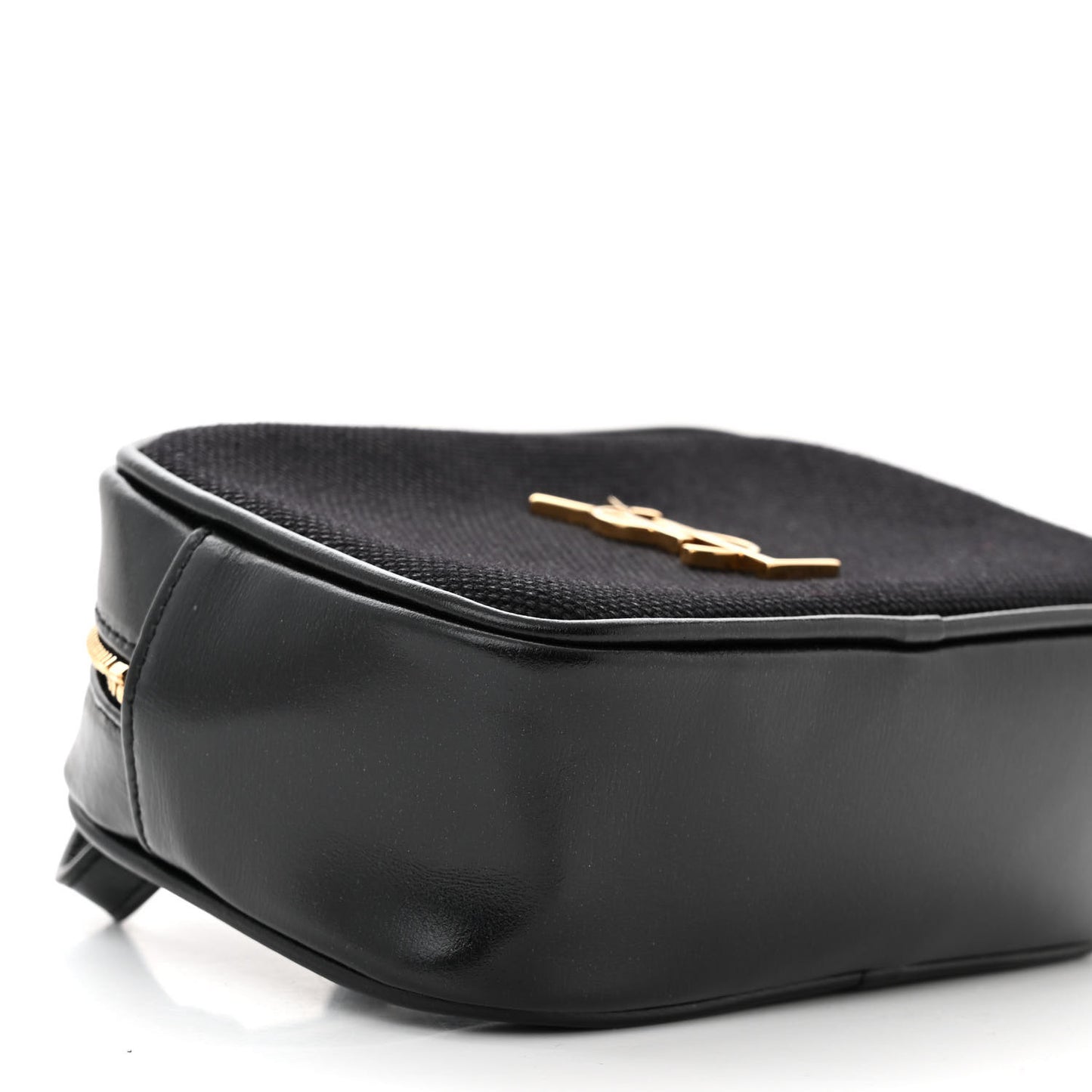 Calfskin Canvas Monogram Lou Belt Bag Black