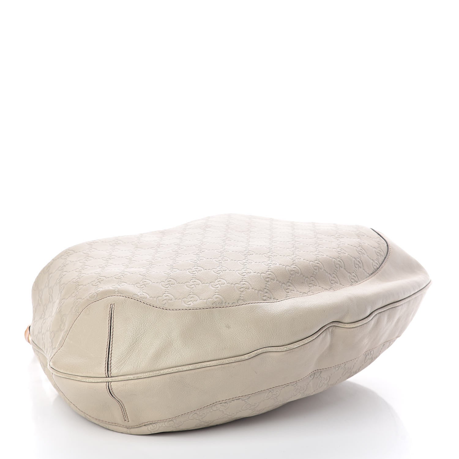 Gucci Guccissima Peggy Bamboo Top Handle Bag Ivory 4 of 10