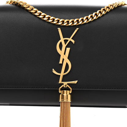 Saint Laurent Calfskin Small Classic Monogram Kate Tassel Satchel Black 7 of 9