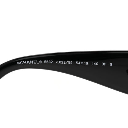 Chanel Acetate Metal Polarized Square Sunglasses 5532 Black 5 of 8