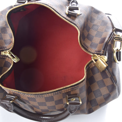 Louis Vuitton Damier Ebene Speedy Bandouliere 35 5 of 10