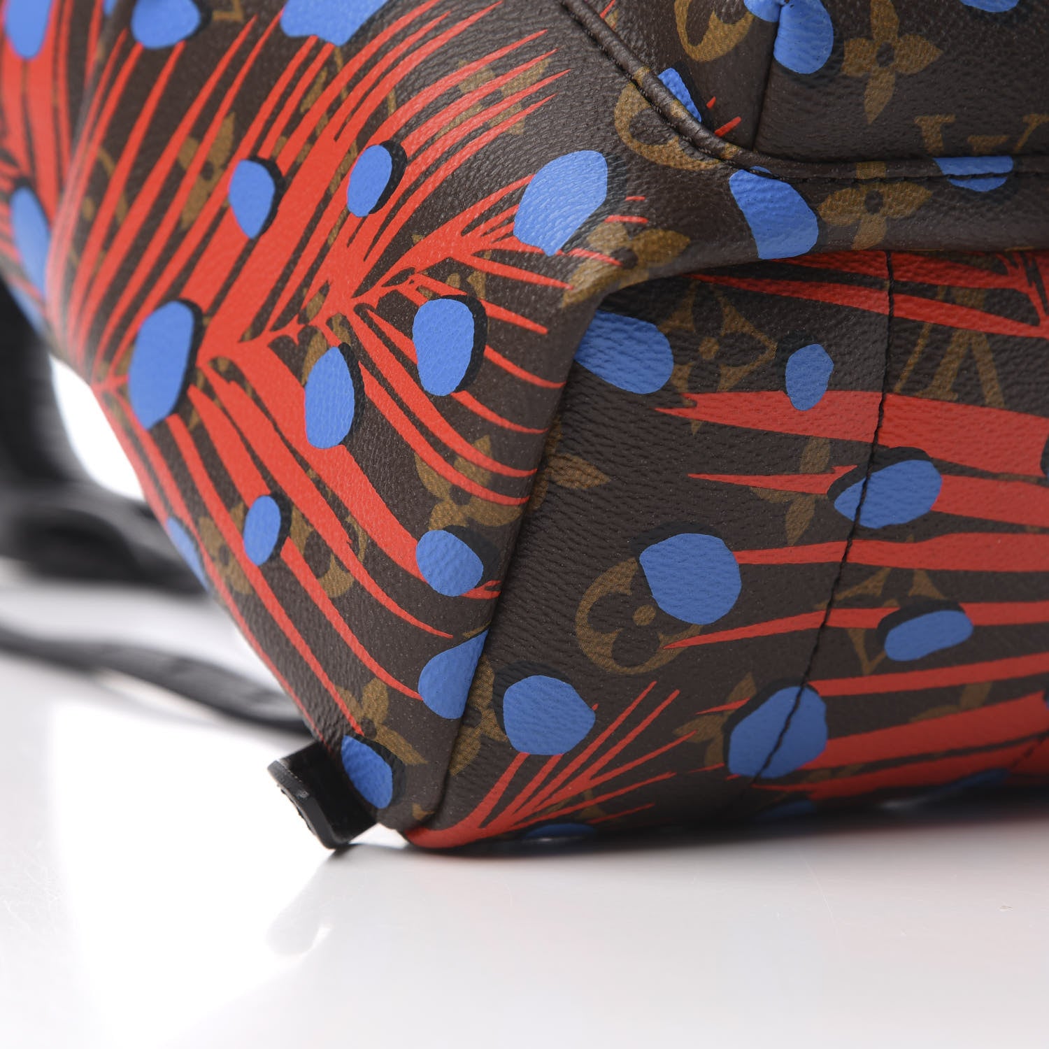 Louis Vuitton Monogram Jungle Dots Palm Springs Backpack PM Coquelicot Denim 8 of 9