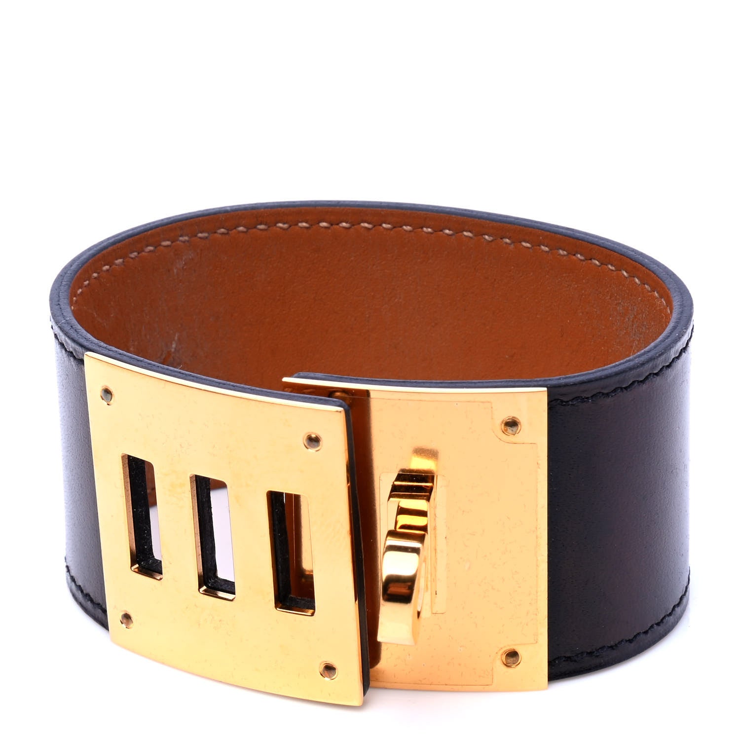 Hermes Swift Kelly Dog Bracelet T3 Black 2 of 7