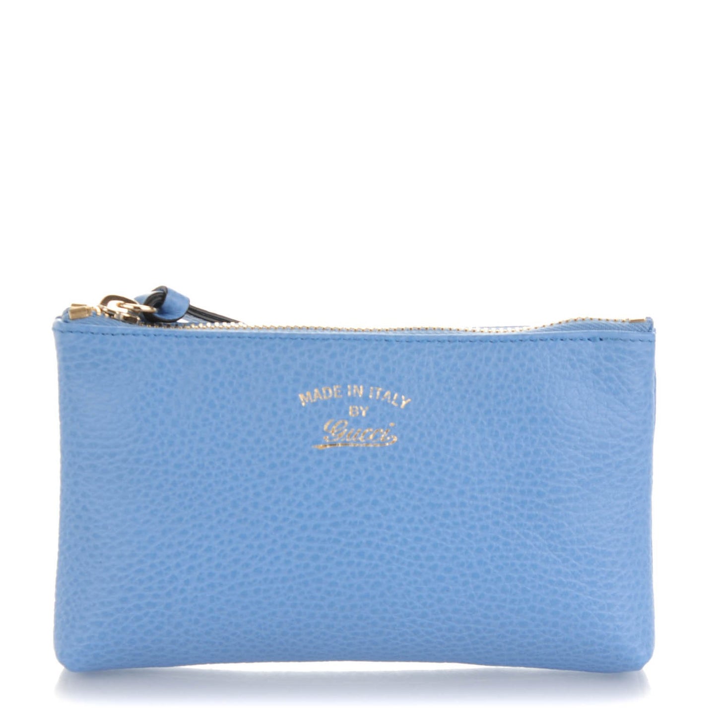 Dollar Calfskin Small Swing Pouch Mineral Blue