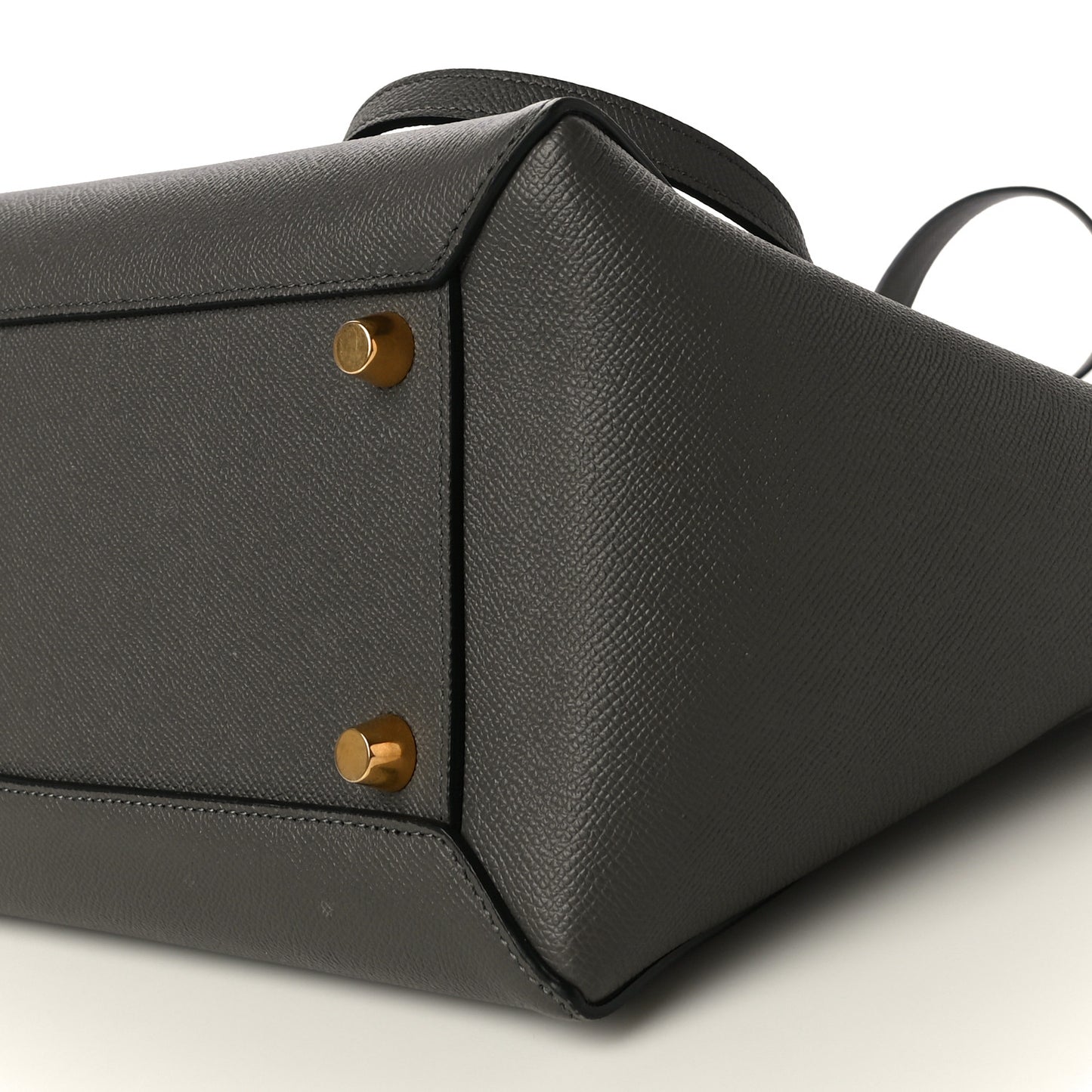 Grained Calfskin Mini Belt Bag Grey