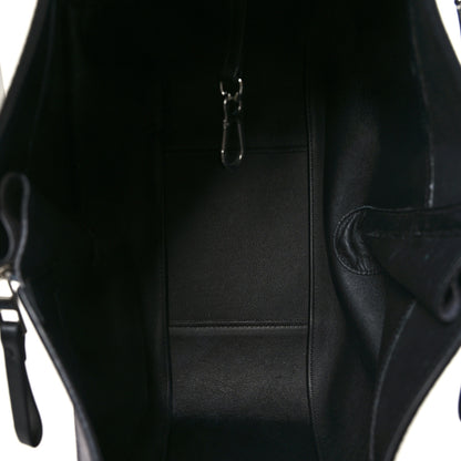 Loewe Calfskin Suede Medium Hammock Shoulder Bag Grey Black 5 of 10