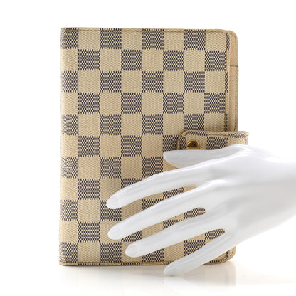 Louis Vuitton Damier Azur Medium Ring Agenda Cover 2 of 9