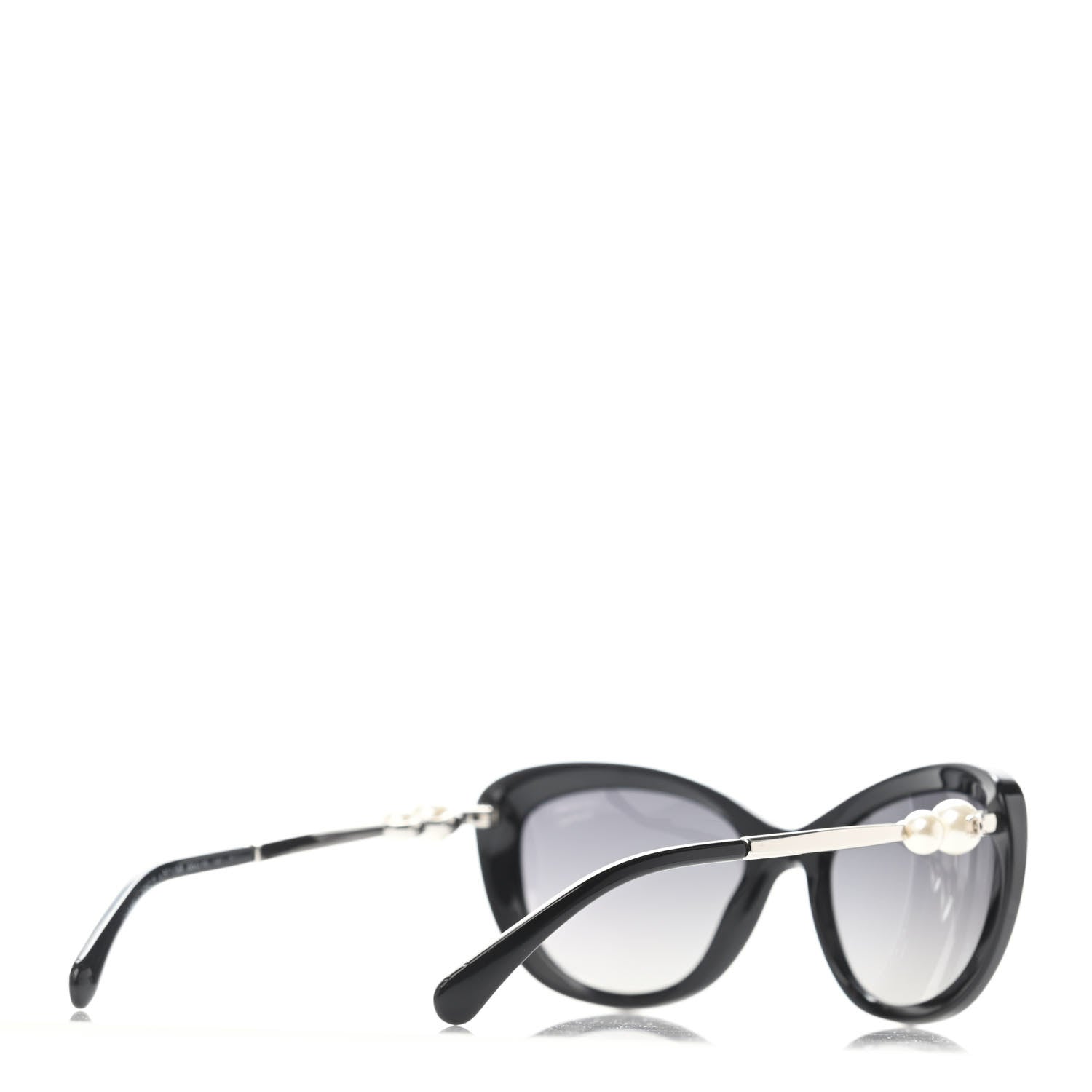 Chanel Polarized Cat Eye Pearl Sunglasses 5340-H Black 4 of 4